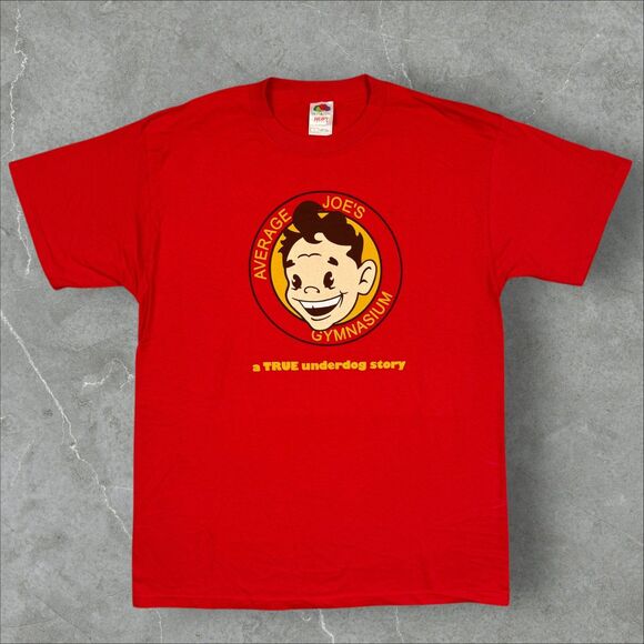 Fruit of the Loom Other - VTG 2004 Y2K Dodgeball Movie Promo Average Joes Double Sided New Old Stock - L